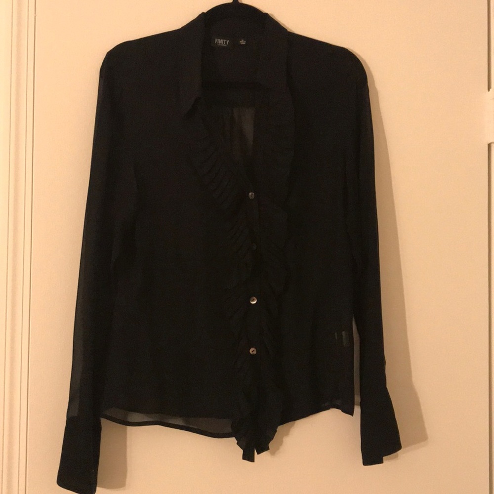 Finity Black Dress Top